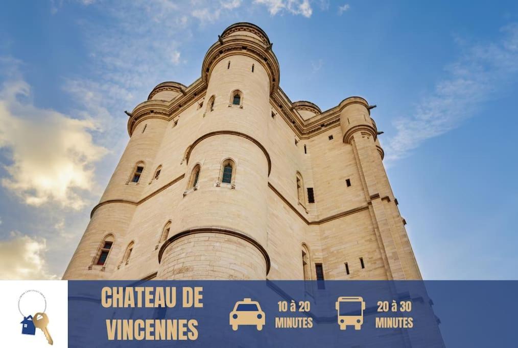 Apartamento 9 Min From Chateau De Vincennes - Paris & Disney Saint-Maurice  Exterior foto